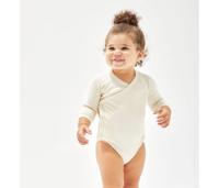 BABY LONG SLEEVE KIMONO BODYSUIT BABYBUGZ BZ060