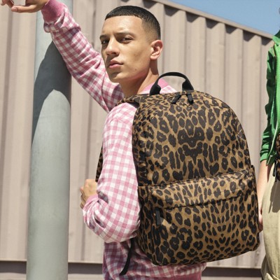 LEOPARD PRINT BACKPACK BAG BASE BG195