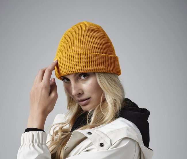 ORGANIC COTTON WAFFLE BEANIE BEECHFIELD BF052N