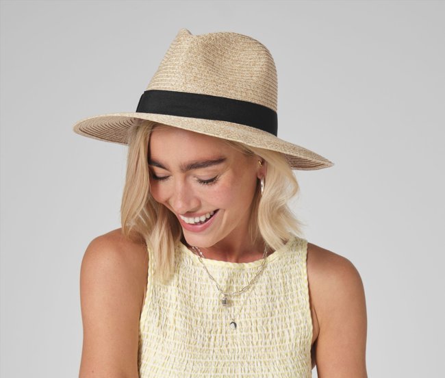 STRAW FEDORA BEECHFIELD BF725