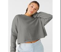 WOMEN'S CROPPED CREW FLEECE BELLA + CANVAS BE7503