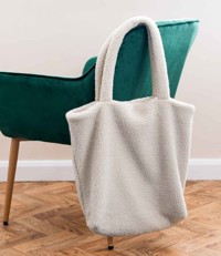 Borg Fleece Shopper Tote Bag Brand Lab BR301