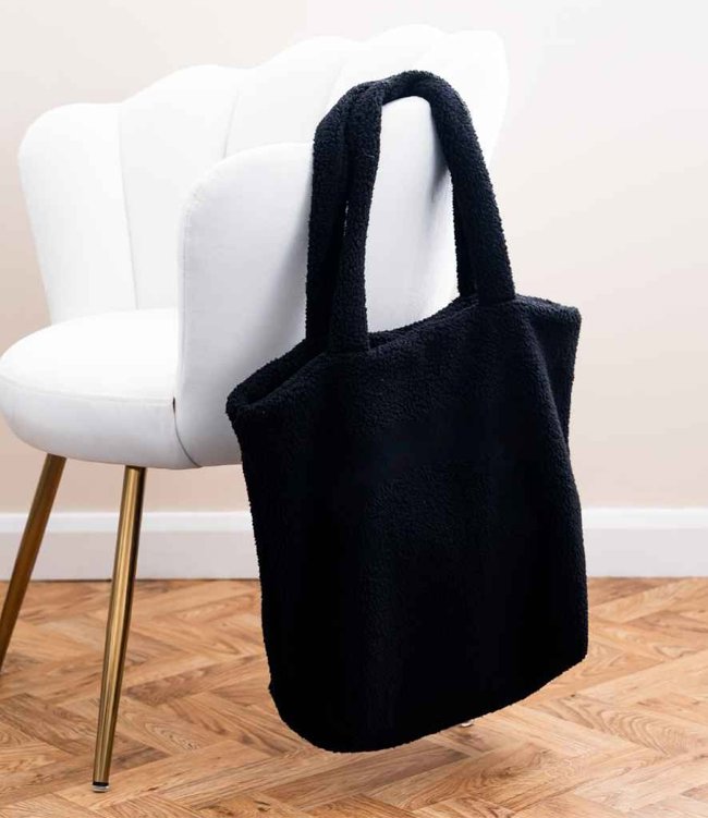 Borg Fleece Shopper Tote Bag Brand Lab BR301