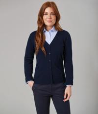 Ladies Augusta V Neck Cardigan Brook Taverner BK554