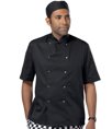 Short Sleeve Press Stud Chef's Jacket Dennys DE002