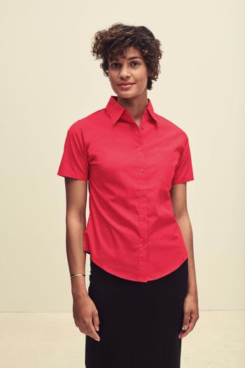 Fruit of the Loom Lady-Fit Shortsleeve Poplin Shirt Fruit of the Loom 650140