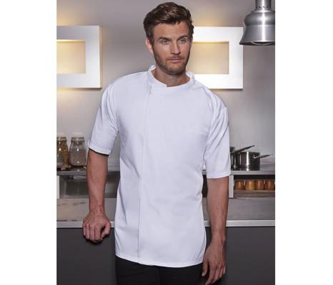 SHORT-SLEEVE THROW-OVER CHEF SHIRT BASIC KARLOWSKY KYBJM3