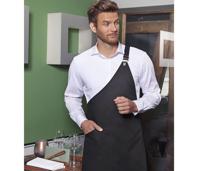 ASYMMETRICAL BIB APRON CLASSIC WITH POCKET KARLOWSKY KYLS36