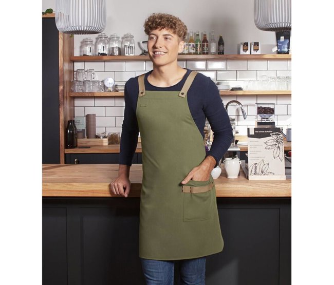 BIB APRON URBAN-LOOK WITH CROSS STRAPS AND POCKET KARLOWSKY KYLS38