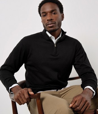 Regular Fit Arundel 1/4 Zip Sweater Kustom Kit K254