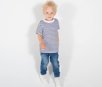 KIDS STRIPED CREW NECK T SHIRT LARKWOOD LW027