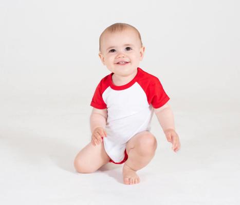 SHORT SLEEVED BASEBALL BODYSUIT LARKWOOD LW502