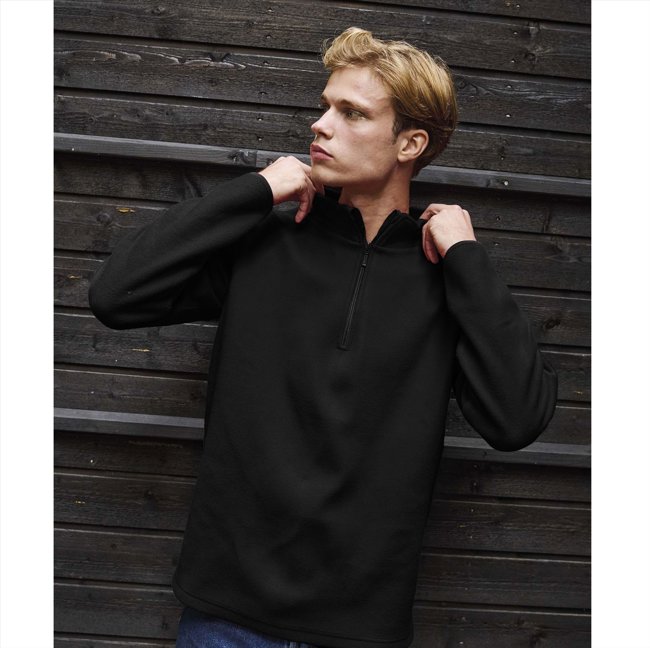 RECYCLED FLEECE QUARTER ZIP NEUTRAL R73603