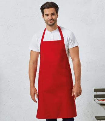 Recycled Polyester and Fairtrade Organic Cotton Bib Apron Premier PR120