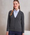 Ladies Cotton Acrylic V Neck Cardigan Premier PR697