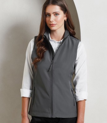 Ladies Windchecker® Recycled Printable Soft Shell Gilet Premier PR816