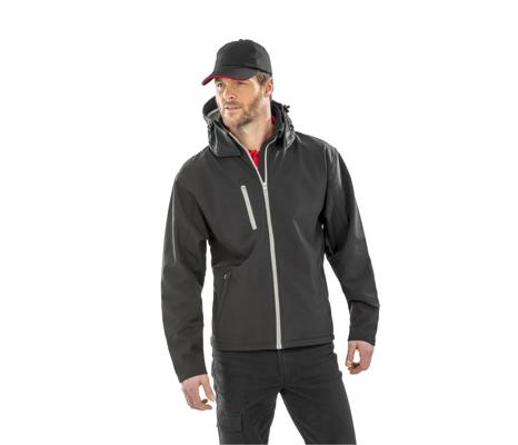 TX PERFORMANCE HOODED SOFTSHELL JACKET RESULT RS230