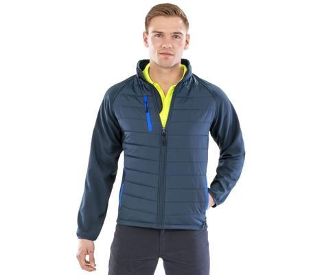 BLACK COMPASS PADDED SOFTSHELL JACKET RESULT RS237