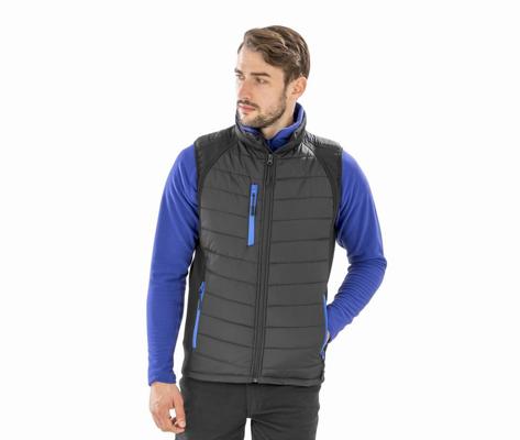 BLACK COMPASS PADDED SOFTSHELL GILET RESULT RS238