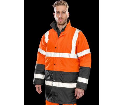 MOTORWAY 2-TONE SAFETY COAT RESULT RS452
