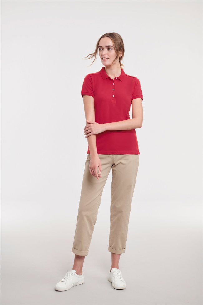 Russell Ladies Fitted Stretch Polo Russell 9566F