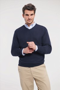 Russell Men V-neck Knitted Pullover Russell 9710M