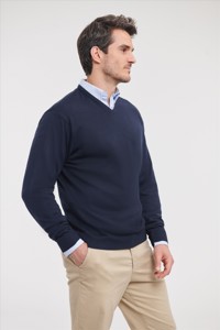 Russell Men V-neck Knitted Pullover Russell 9710M