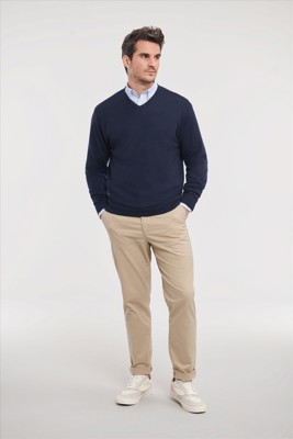 Russell Men V-neck Knitted Pullover Russell 9710M