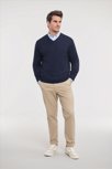 Russell Men V-neck Knitted Pullover Russell 9710M