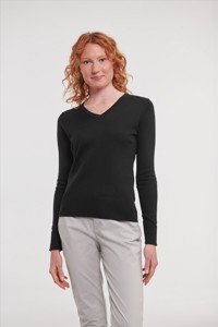 Russell Ladies V-Neck Knitted Pullover Russell Athletic 9710F
