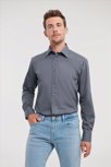 Russell Men LSL Tailored Polycot. Poplin Shirt Russell Athletic 9924M