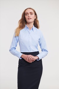 Russell Ladies LSL Tailored Herringbone Shirt Russell Athletic 9962F