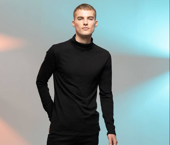 MEN'S FEEL GOOD ROLL NECK SKINNIFIT MEN SF125