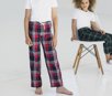 KIDS TARTAN LOUNGE TROUSERS SKINNIFIT MINI SM083