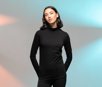 LADIES FEEL GOOD ROLL NECK SKINNIFIT WOMEN SK125