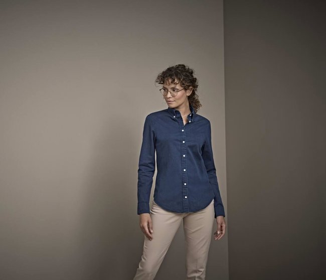 LADIES CASUAL TWILL SHIRT TEE JAYS TJ4003