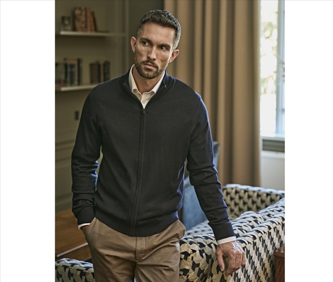 FULL ZIP KNIT TEE JAYS TJ6012