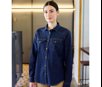 WOMEN'S LONG-SLEEVE STRETCH DENIM SHIRT VELILLA V5007S