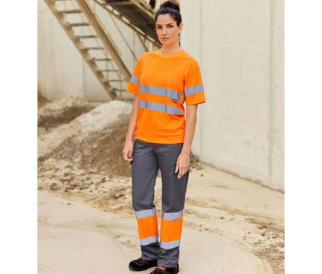 TWO-TONE HIGH VISIBILITY TROUSERS VELILLA VL157