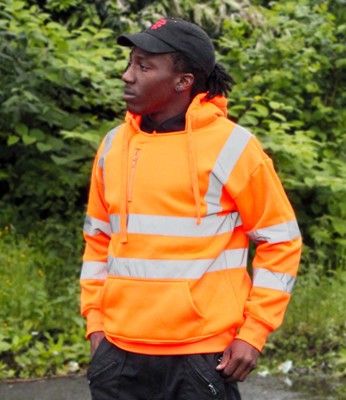 Hi-Vis Pull On Hoodie Warrior WR012