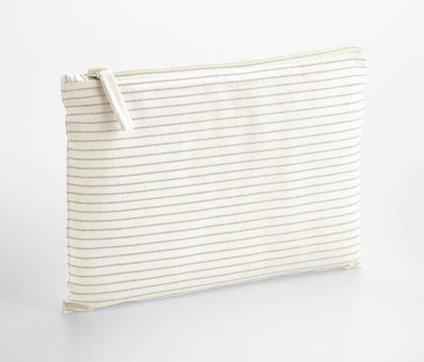 STRIPED ORGANIC COTTON ACCESSORY POUCH WESTFORD MILL WM253