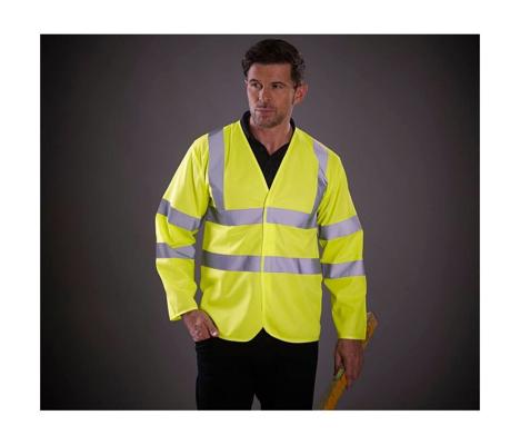 HI-VIS LONG SLEEVE WAISTCOAT YOKO YK200