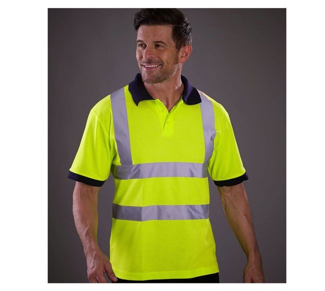 HI-VIS SHORT SLEEVE POLO YOKO YK210