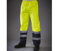 HI-VIS TWO TONE WATERPROOF OVERTROUSERS YOKO YK461