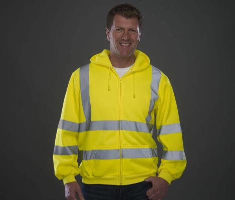 HI-VIS ZIP HOODIE YOKO YKK07