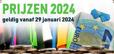 Uw nieuwe prijslijst vanaf 29 januari 2024